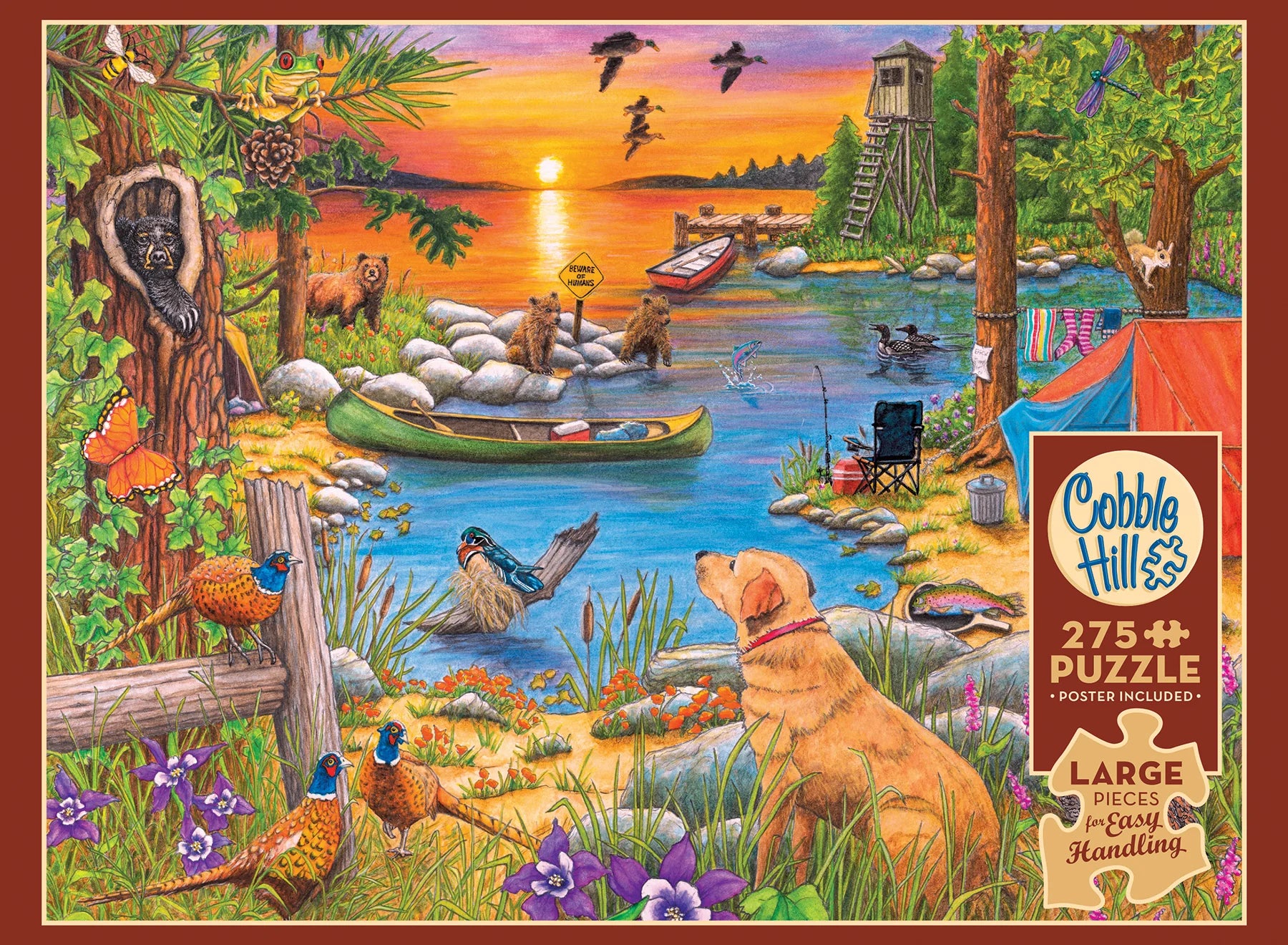 Cobble Hill Puzzle- Camping at Sunset Cove 275pc