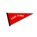 Pennant Wood Magnet Die Cut Shape GODERICH - Red