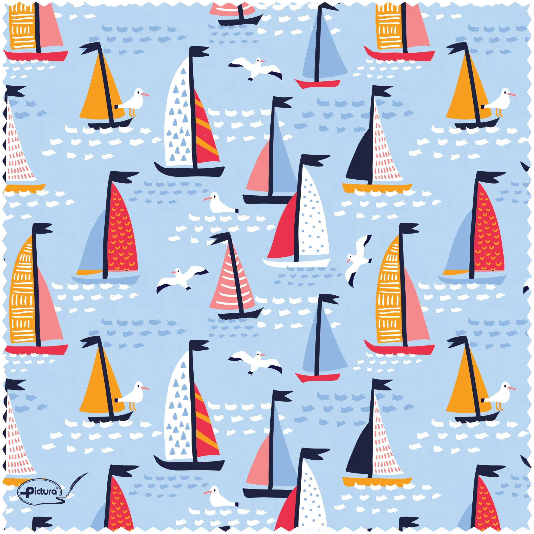 Microfiber Smart Cloth - sailboat