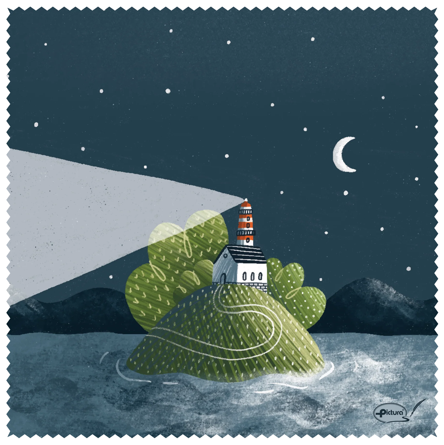 Microfiber Smart Cloth - lighthouse