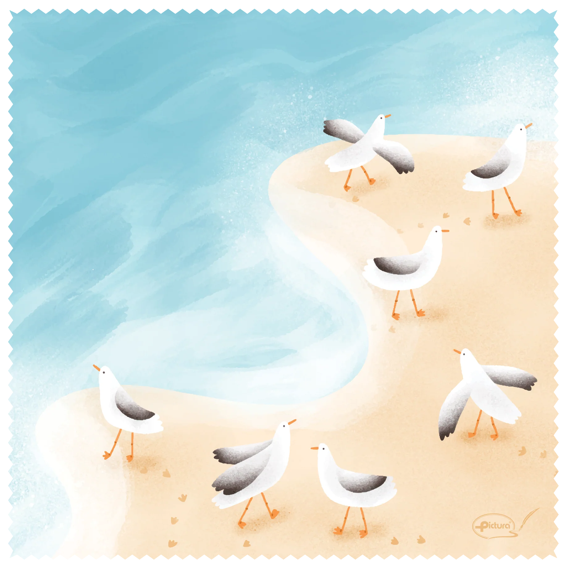 Microfiber Smart Cloth - seagull
