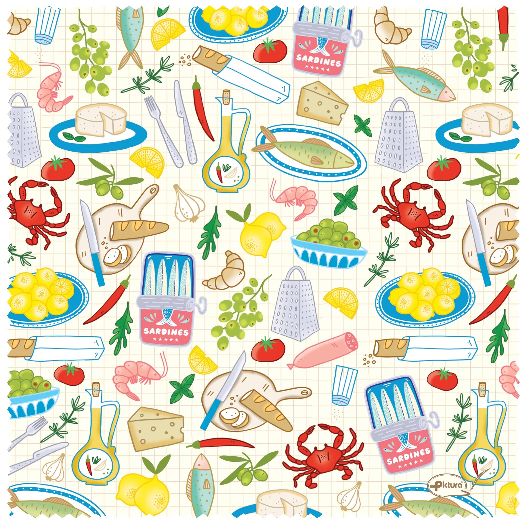 Microfiber Smart Cloth - sardines