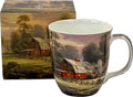 Kinkade - Sunset at Riverbend Farm Java Mug