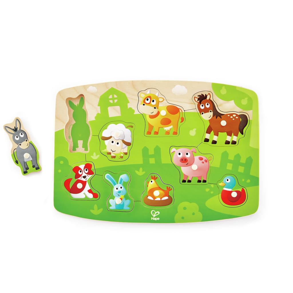 FARM ANIMALS PEG PUZZLE