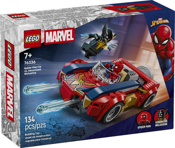 Lego 76336 Spider-Man Car vs. Venomized Wolverine