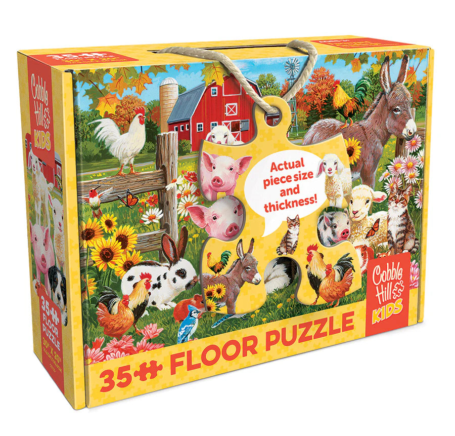 Cobble Hill Puzzle- Farmyard Greetings 35pc