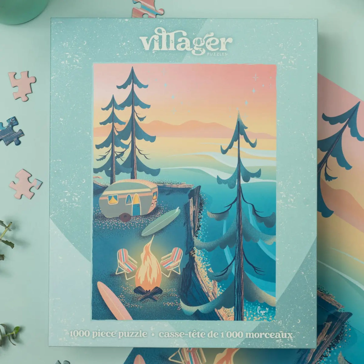 Coastal Camping 1000-Piece Puzzle | Designed in Bc Canada