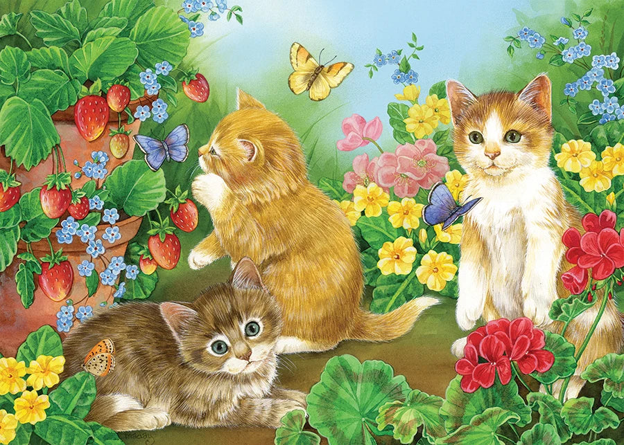 Cobble Hill Puzzle- Kitten Playtime 35pc Tray