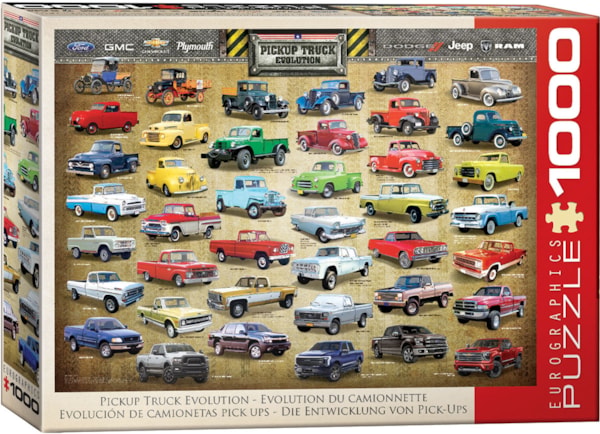 Eurographics Puzzle- Pickup Truck Evolution 1000pc