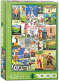 Eurographics Puzzle- Golf Around the World 1000pc