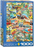 Eurographics Puzzle - Vintage Travel Collage 1000pc