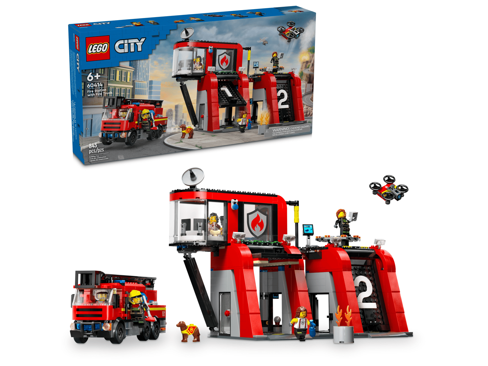 Lego 60414 Fire Station with Fire Truck