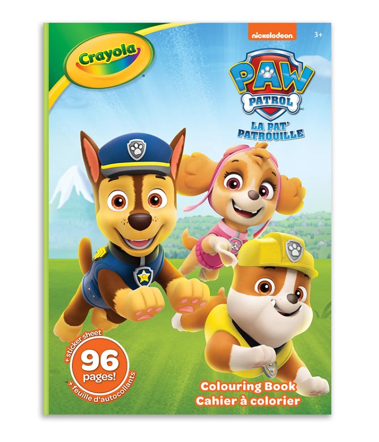 CRAYOLA - PAW PATROL COLOURING BOOK - 96 PGS