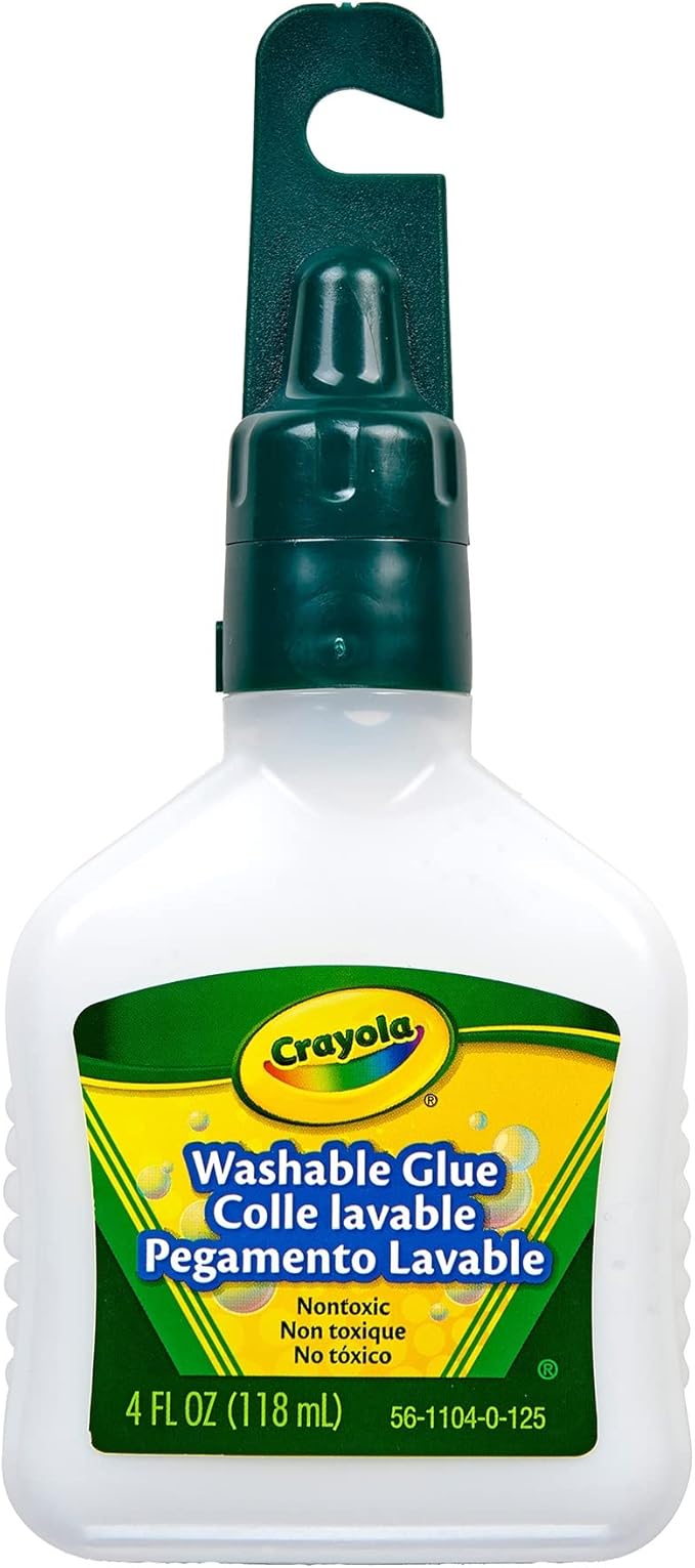 Crayola Washable No-Run School Glue, 118 ml