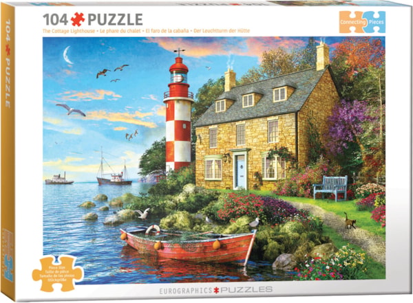 Eurographics Puzzle- Cottage Lighthouse 104pc