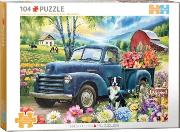 Eurographics Puzzle- Flower Farm 104pc