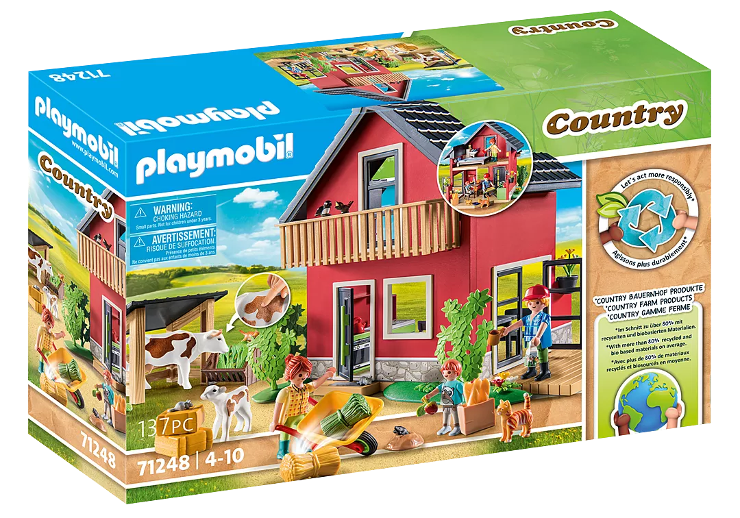 Playmobile Farmhouse with Outdoor Area 71258