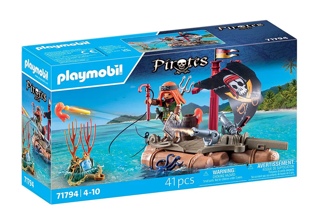 Playmobile Pirate Raft with Treasure 71794