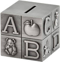Pewter Block Money Bank