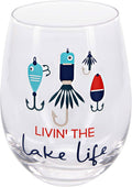 Livin' The Lake Life - Stemless Wineglass