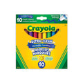 CRAYOLA - 10 ULTRA-CLEAN WASH MARKERS, CLASSIC