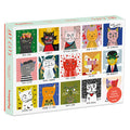 Happily Puzzle- Nia Gould Art Cats 1000pc