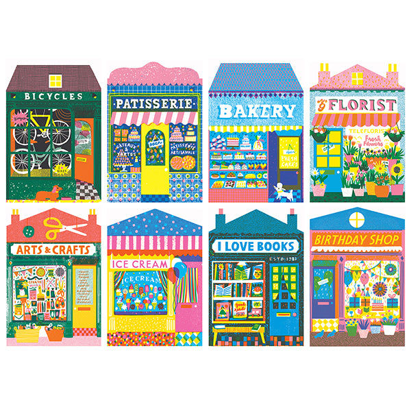 Happily Puzzle- Shops 1000pc