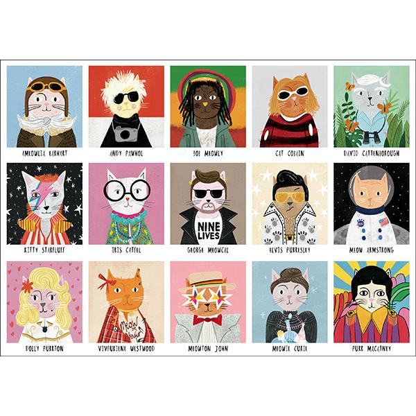 Happily Puzzle- Cat Icons 1000pc