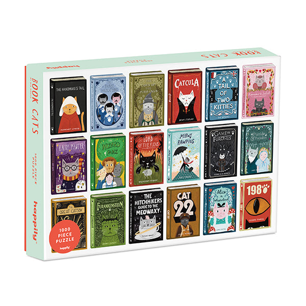 Happily Puzzle- Book Cats 1000pc