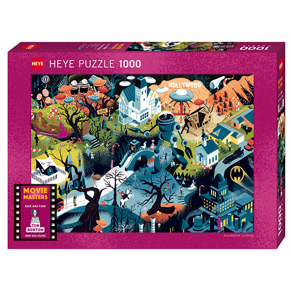Movie Master Puzzle- Tim Burton Films 1000pc