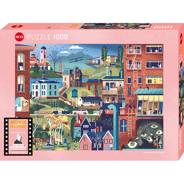 Movie Masters Puzzle- Hitchcock Films 1000pc