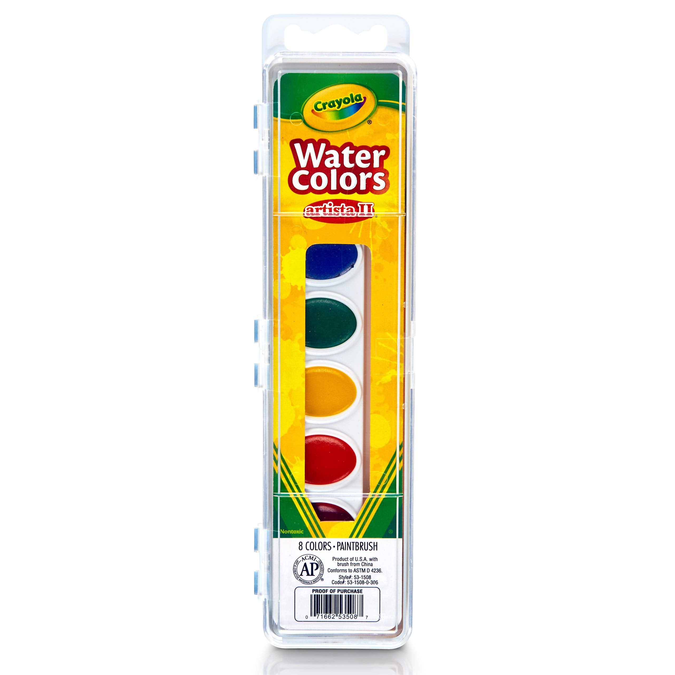 Crayola 8 Washable Watercolours