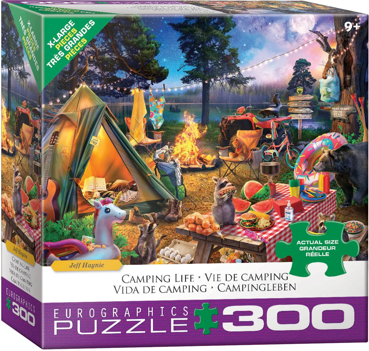 Eurographics Puzzle - The Camping Life by J.Haynie 300pc