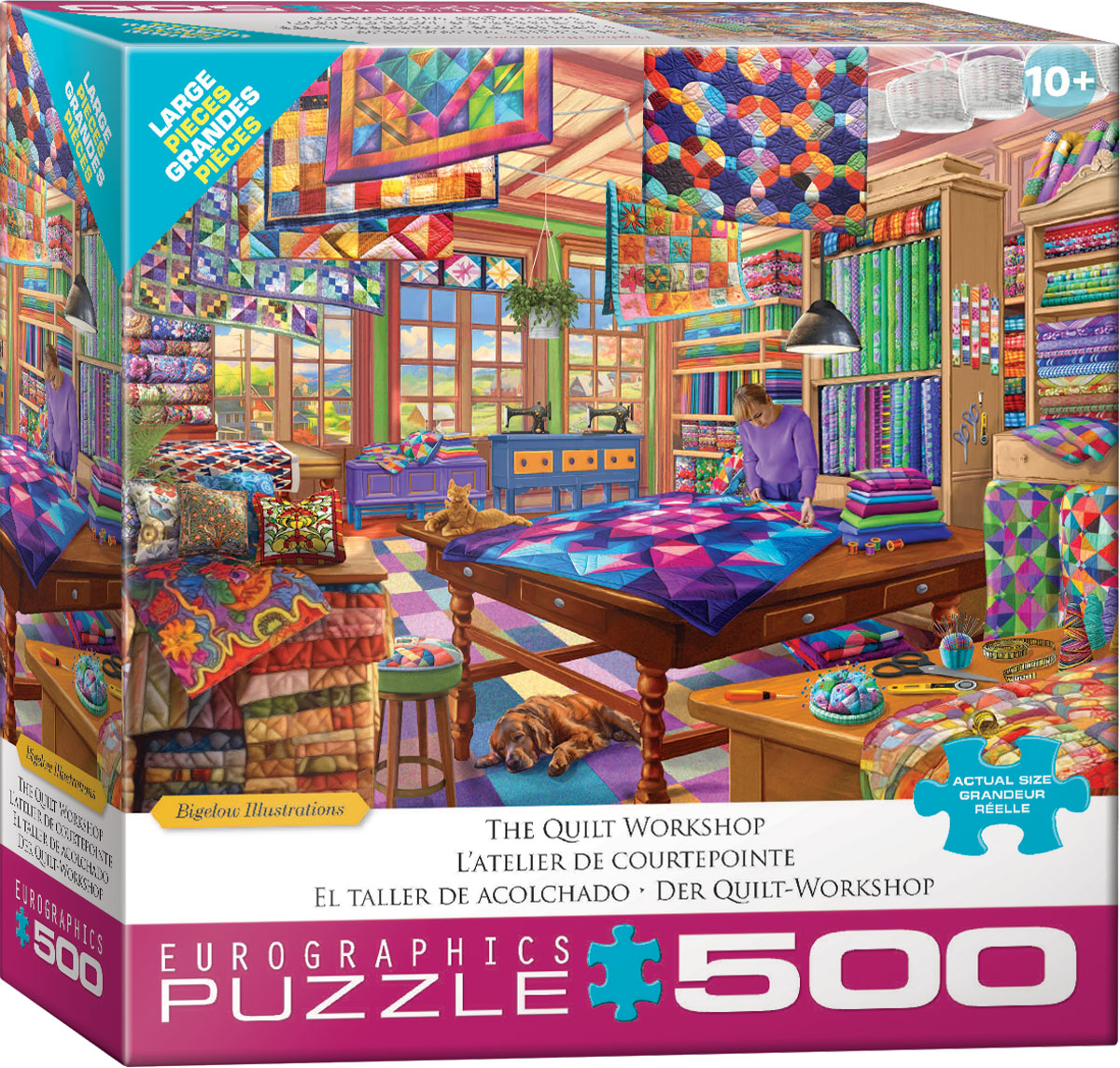 Eurographics Puzzle- The Quilt Workshop 500pc