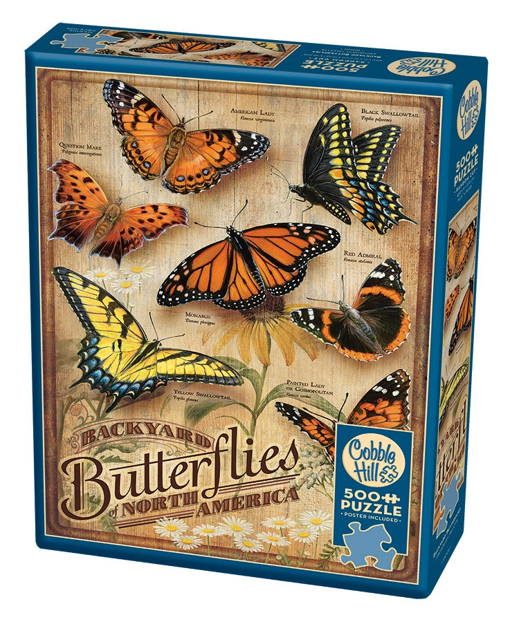 Cobble Hill Puzzle- Backyard Butterflies 500pc