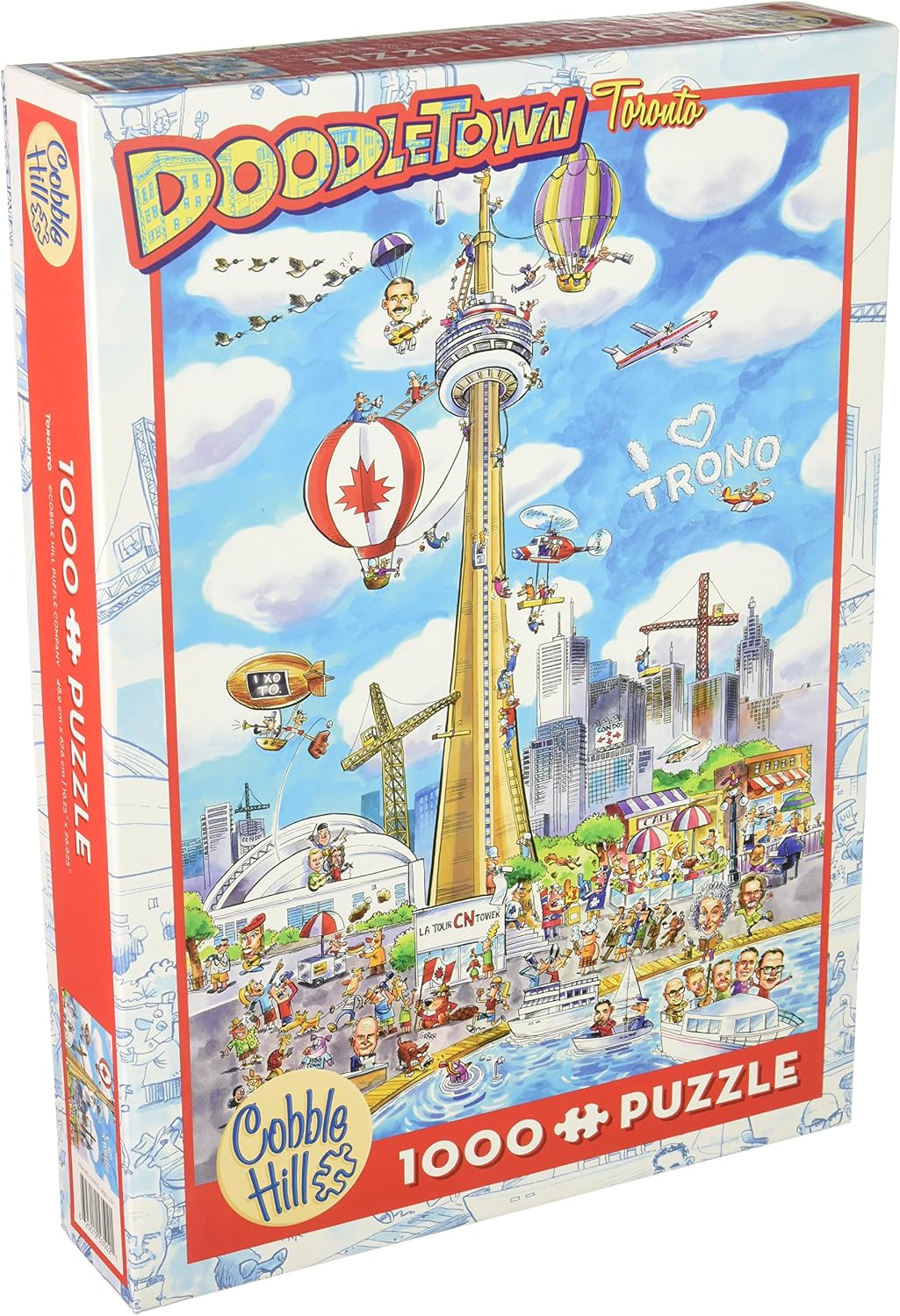 Cobble Hill Puzzle- Doodletown Toronto 1000pc