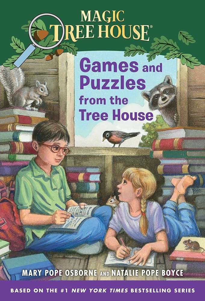 Games and Puzzles from the Tree House: Over 200 Challenges! (Magic Tree House) cover image