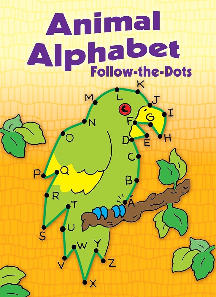 Animal Alphabet Follow-the-Dots (Dover Little Activity Books: Alphabet) cover image