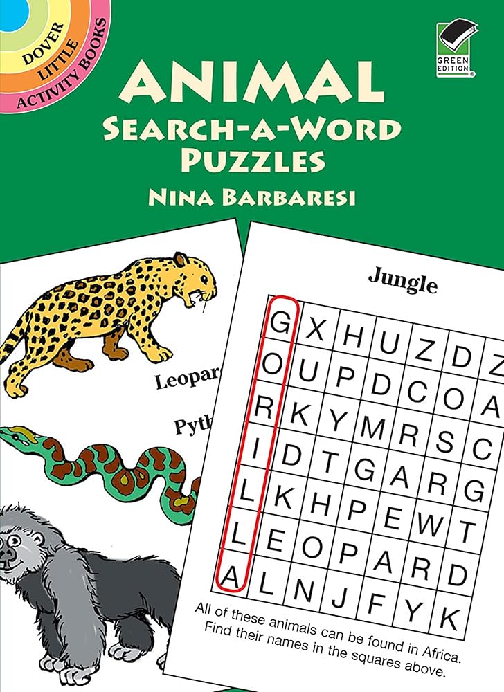 Animal Search-a-Word Puzzles cover image