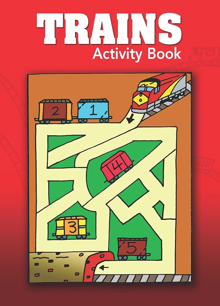 Trains Activity Book cover image