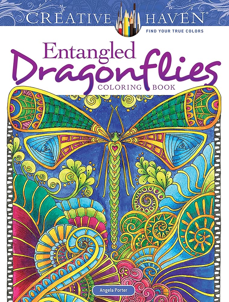 Creative Haven Entangled Dragonflies Coloring Book (Adult Coloring Books: Insects) cover image