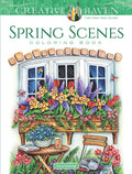 Creative Haven Spring Scenes Coloring Book (Adult Coloring Books: Seasons) cover image