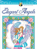 Creative Haven Elegant Angels Coloring Book: Relaxing Illustrations for Adult Colorists (Adult Coloring Books: Religious) cover image