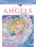 Creative Haven Beautiful Angels Coloring Book: Relax & Unwind with 31 Stress-Relieving Illustrations (Adult Coloring Books: Religious) cover image