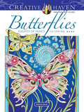 Creative Haven Butterflies Flights of Fancy Coloring Book cover image
