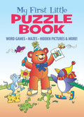 My First Little Puzzle Book: Word Games, Mazes, Hidden Pictures & More! cover image