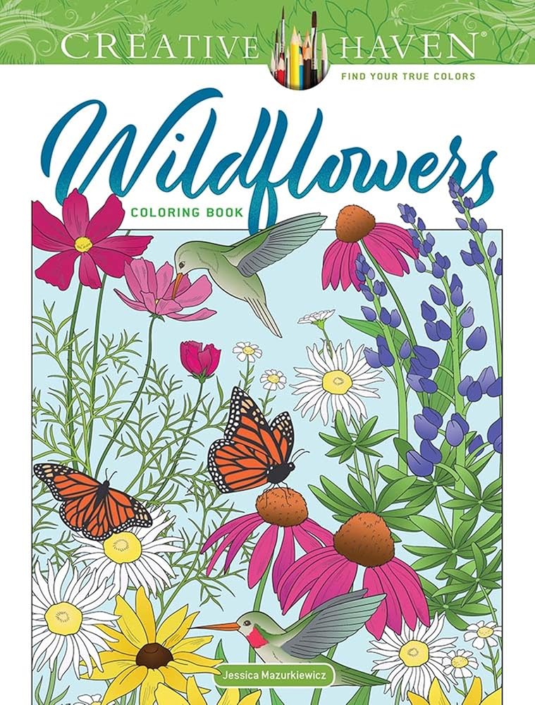 Creative Haven Wildflowers Coloring Book (Adult Coloring Books: Flowers & Plants) cover image