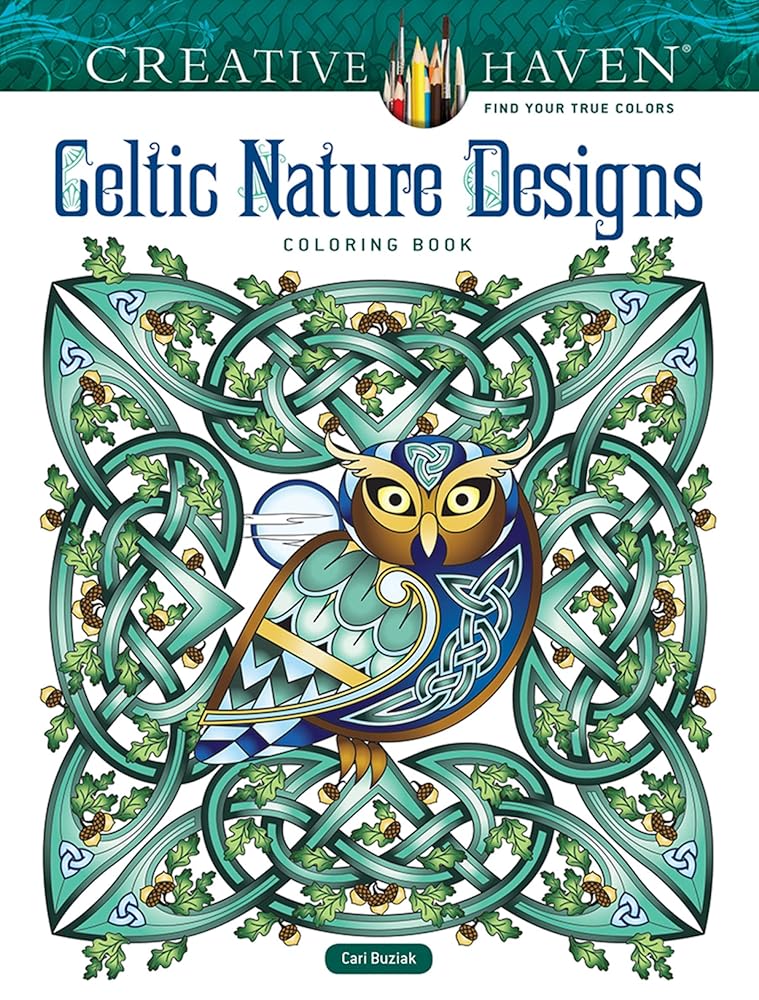 Creative Haven Celtic Nature Designs Coloring Book (Adult Coloring Books: World & Travel) cover image