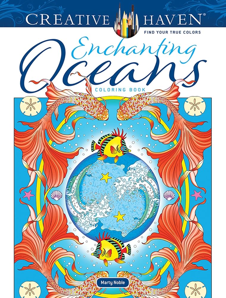 Creative Haven Enchanting Oceans Coloring Book (Adult Coloring Books: Sea Life) cover image