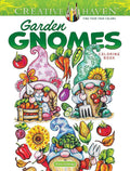 Creative Haven Garden Gnomes Coloring Book (Adult Coloring Books: Fantasy) cover image